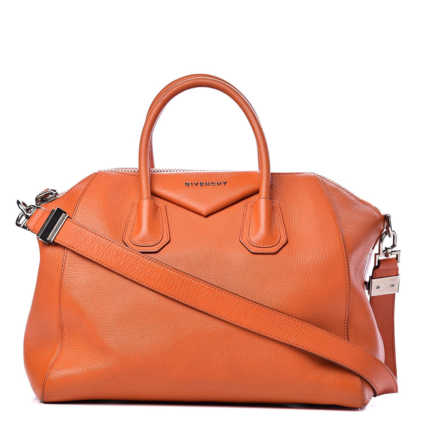 Sugar Goatskin Medium Antigona Orange