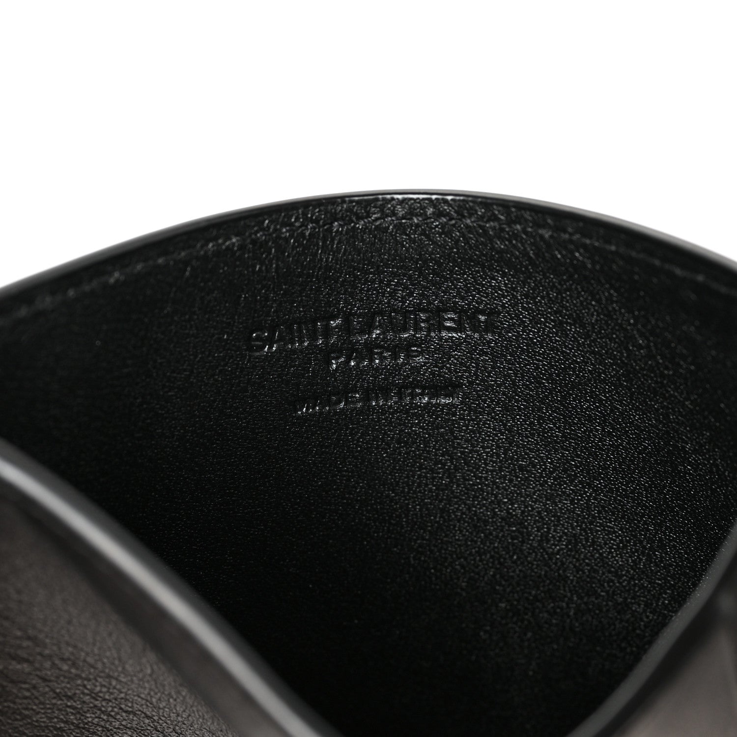 Saint Laurent Calfskin Fragments Card Holder Black 6 of 7