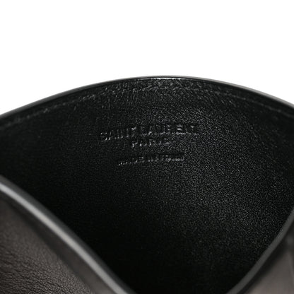 Saint Laurent Calfskin Fragments Card Holder Black 6 of 7