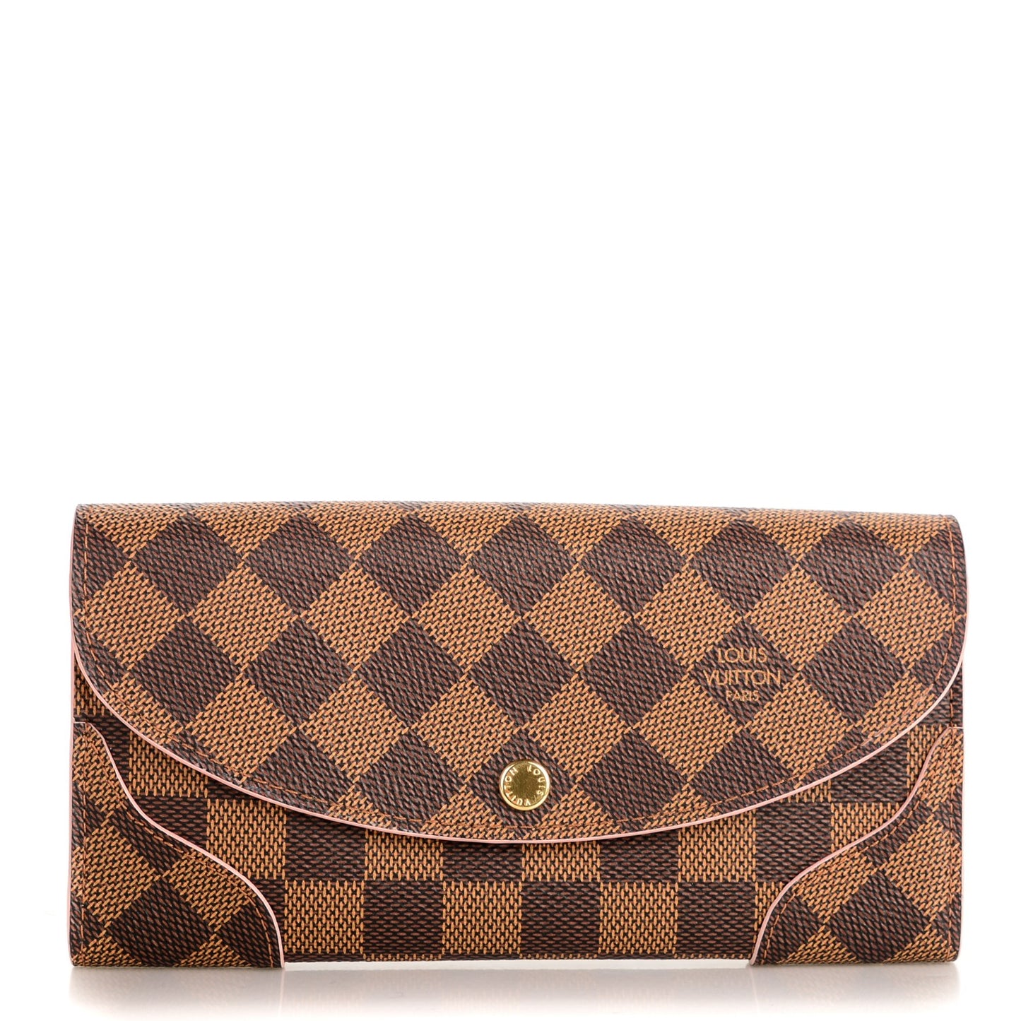 Damier Ebene Caissa Wallet Rose Ballerine