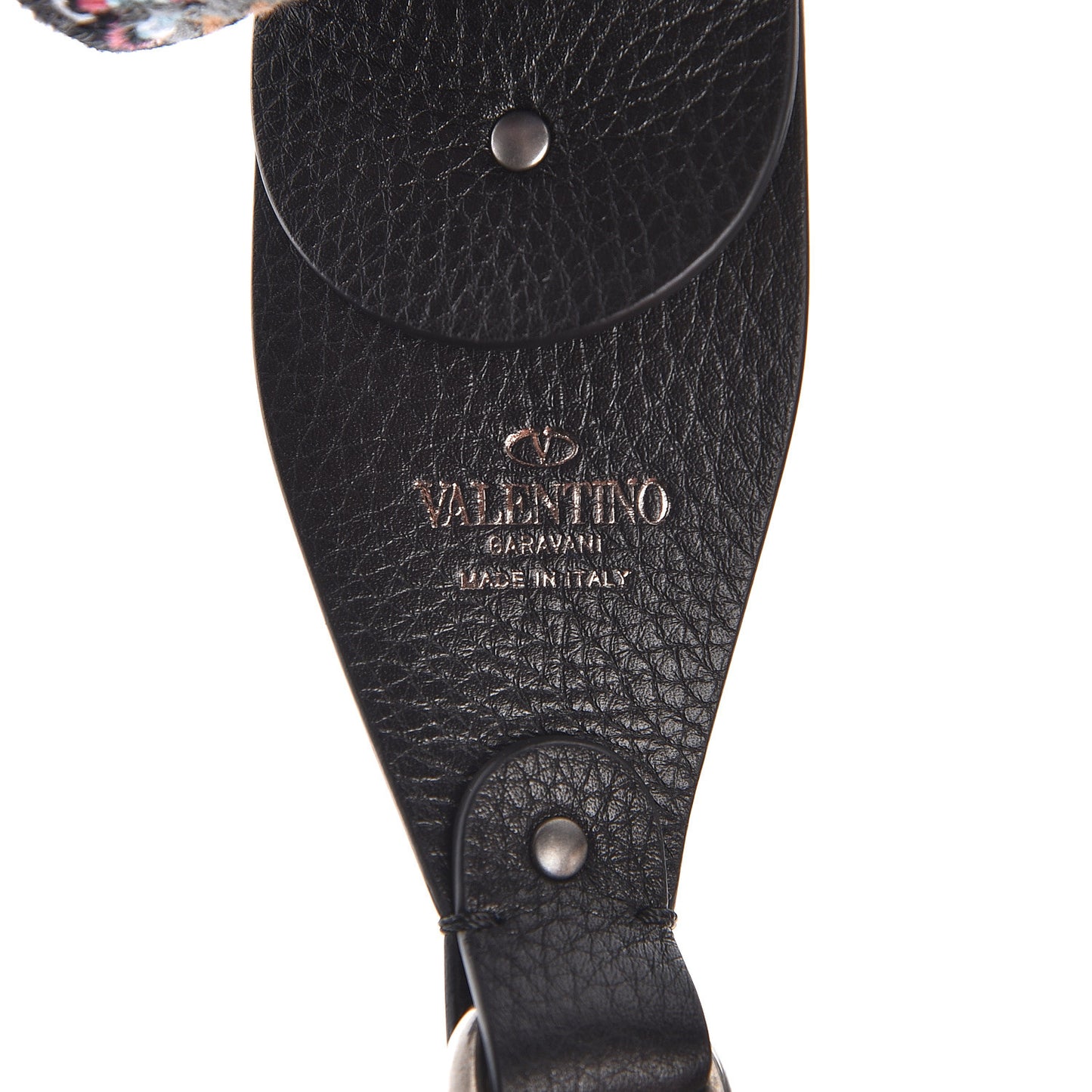 Canvas Camubutterfly Rockstud Guitar Strap Multicolor
