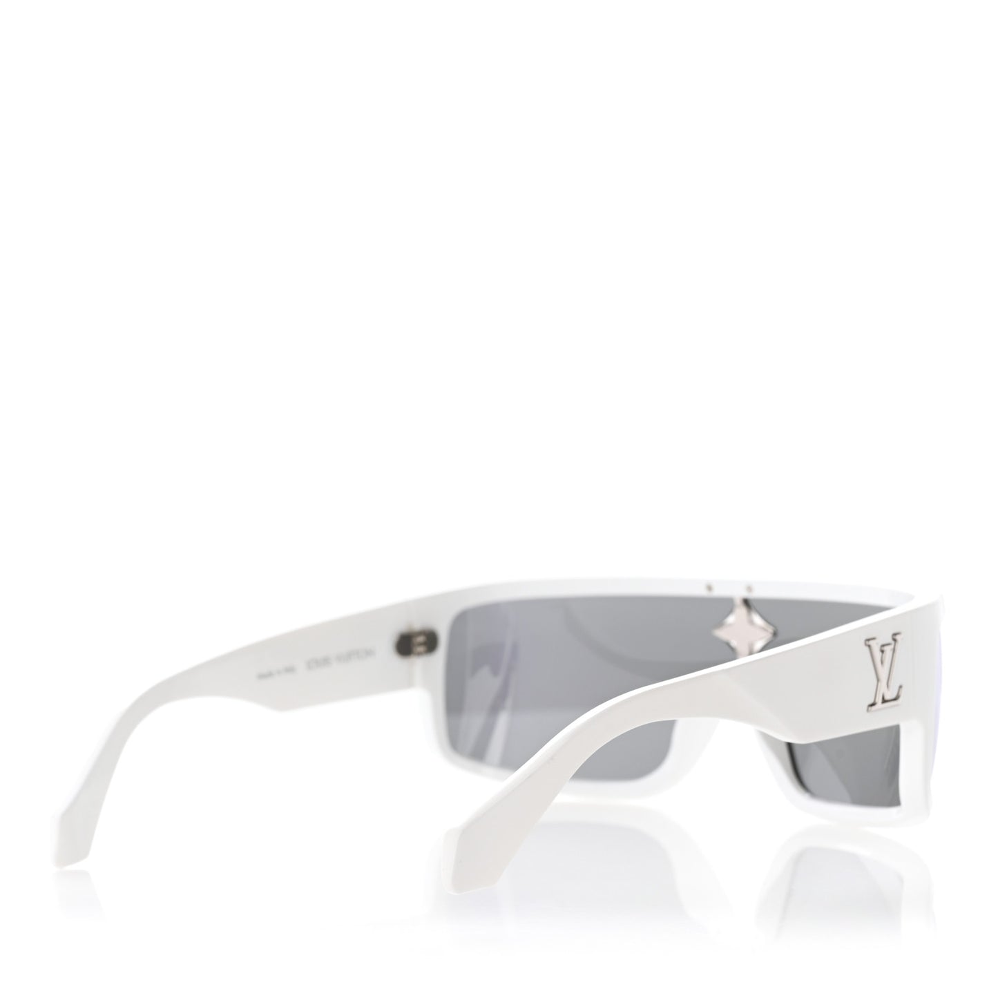 Acetate Crystal Cyclone Sport Mask Sunglasses Z1742U Ash Silver