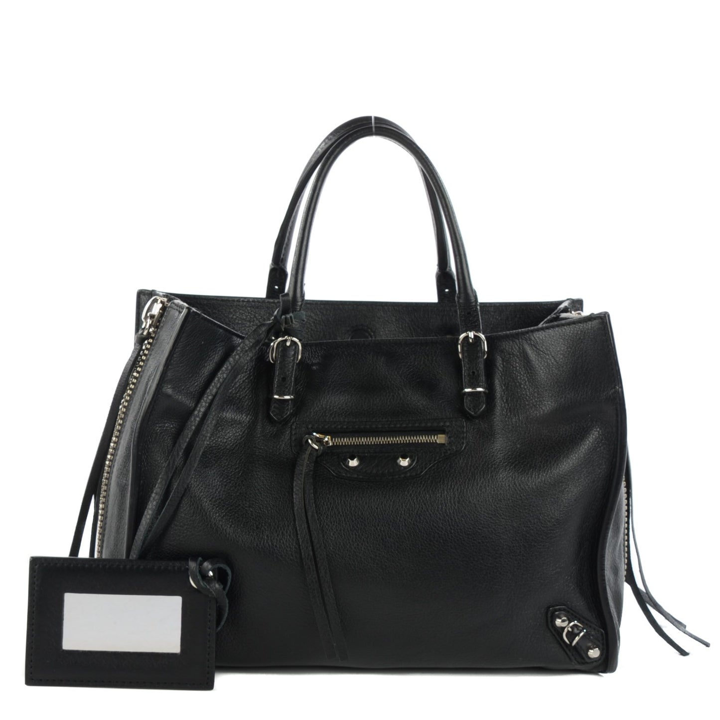 Veau Papier A6 Zip Around Tote Black