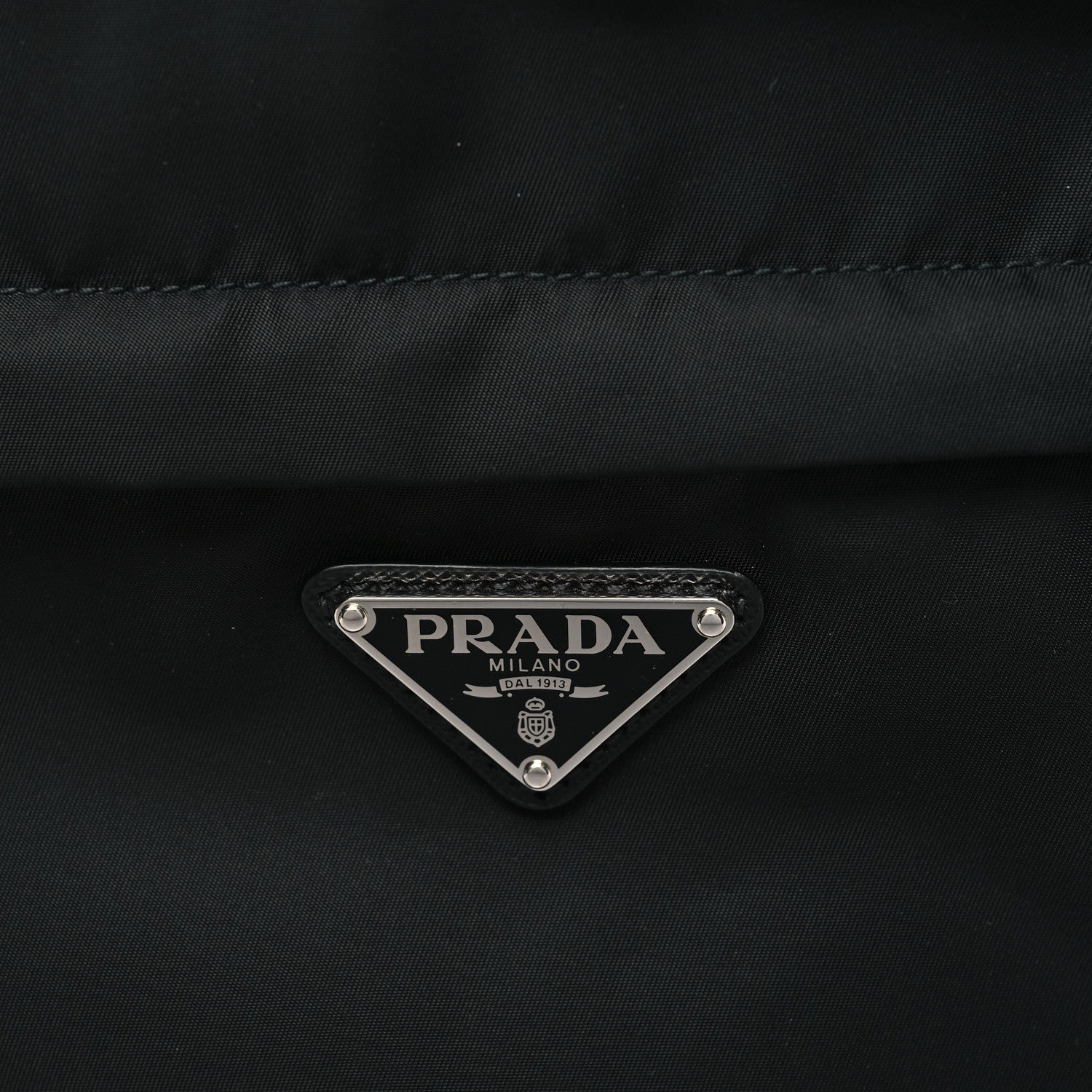 Prada Re-Nylon Saffiano Zip Backpack Black 7 of 9
