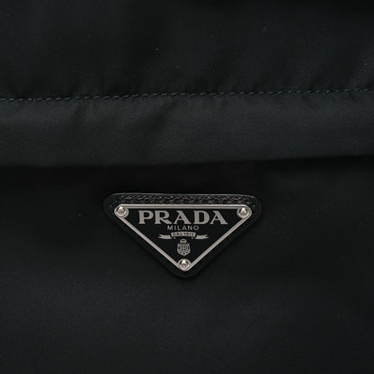 Prada Re-Nylon Saffiano Zip Backpack Black 7 of 9