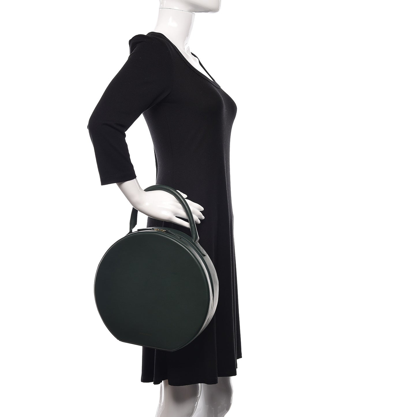 Calfskin Circle Bag Moss