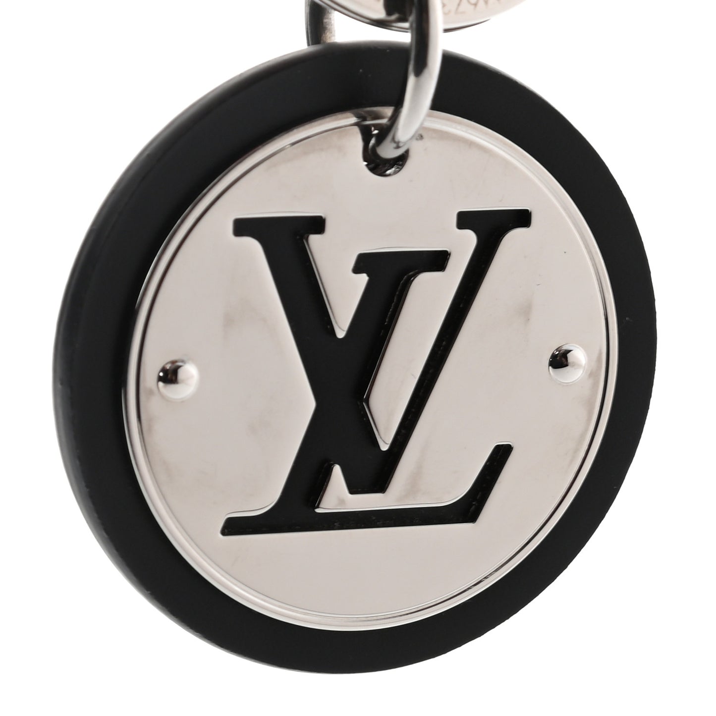 LV Circle Bag Charm Key Holder Silver