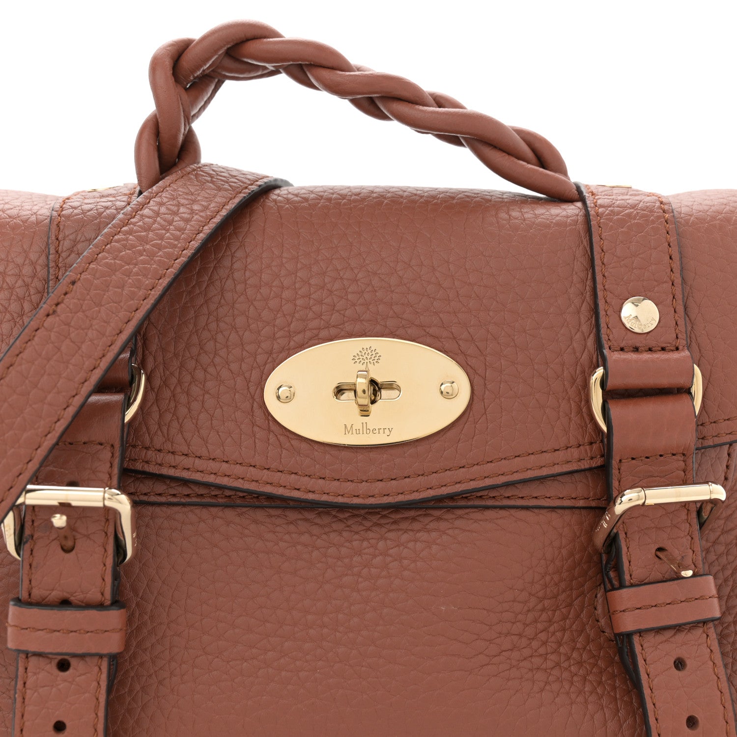 Mulberry Heavy Grain Mini Alexa Chestnut 7 of 9