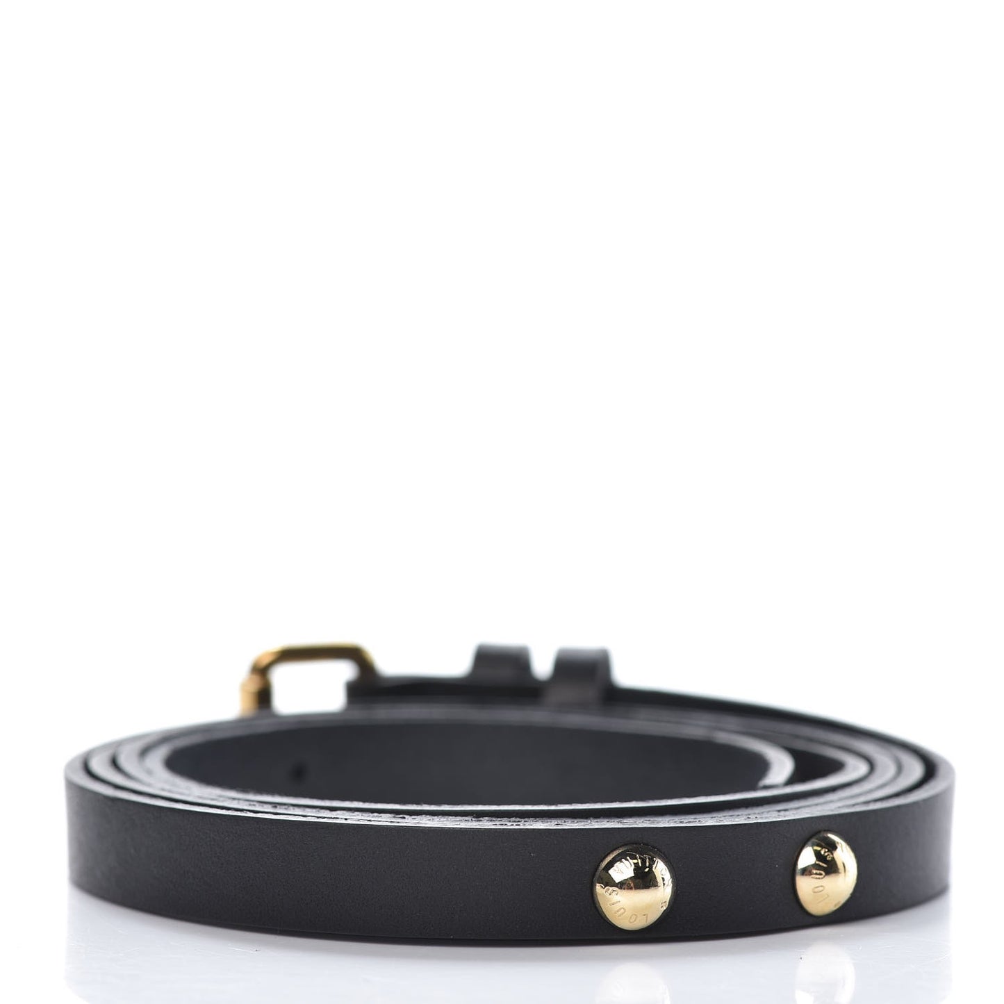 Calfskin Skinny Belt 92 Black