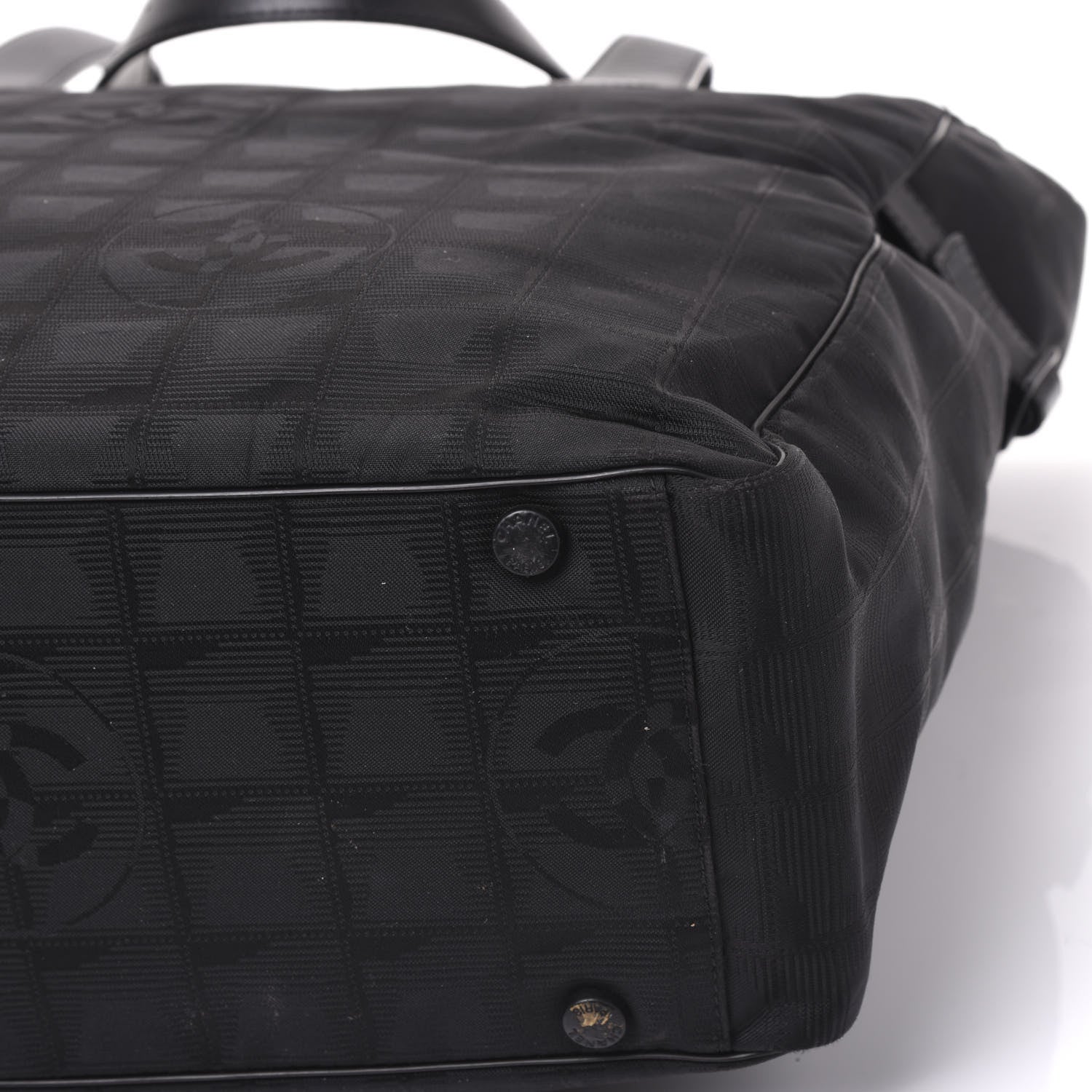 Chanel Nylon Large Travel Tote Black 8 of 11
