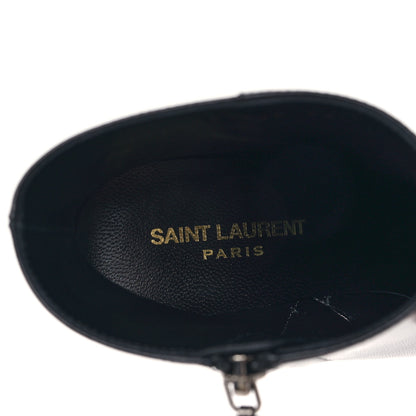 Saint Laurent Nappa Vendome Loulou Ankle Zip Boots 38.5 Black 7 of 8