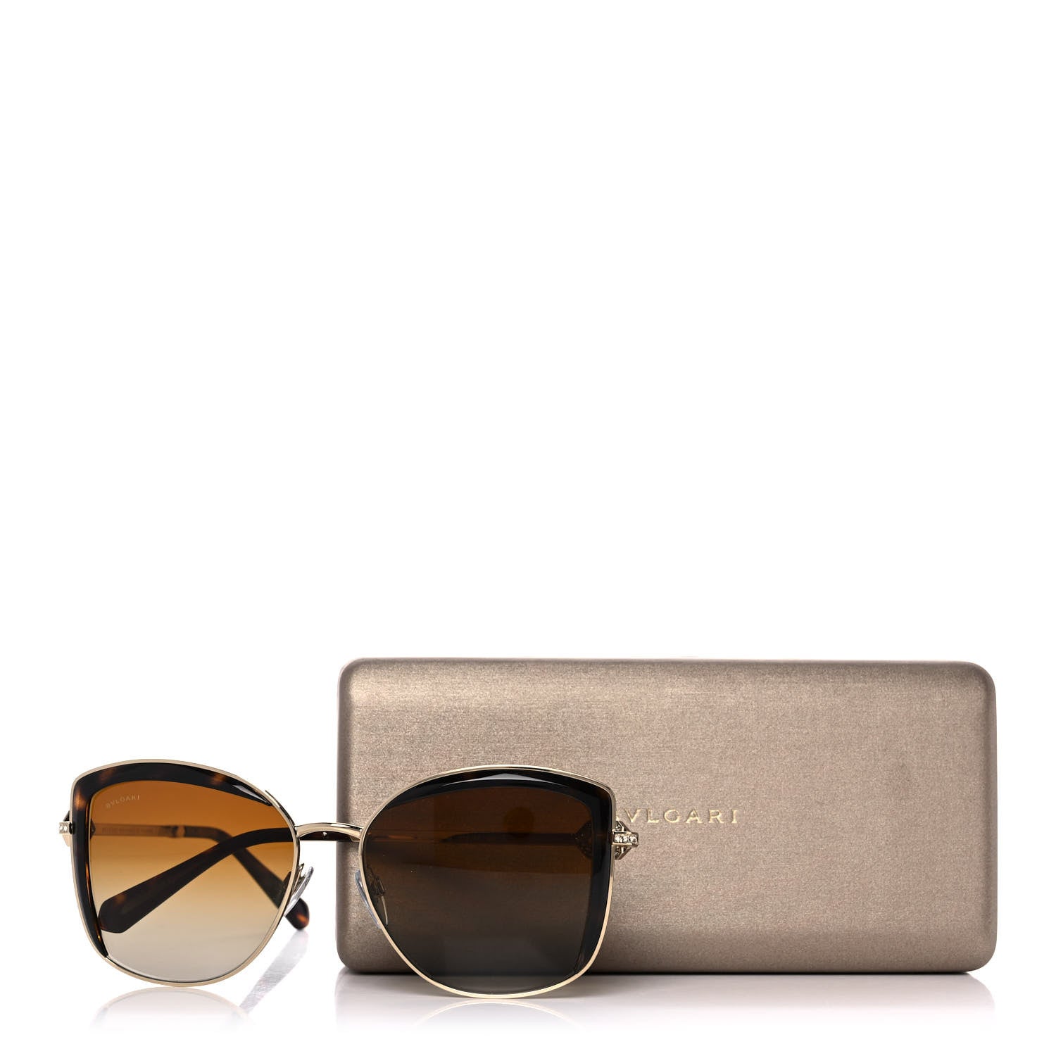 Bulgari Crystal 6128B Sunglasses Brown 8 of 8