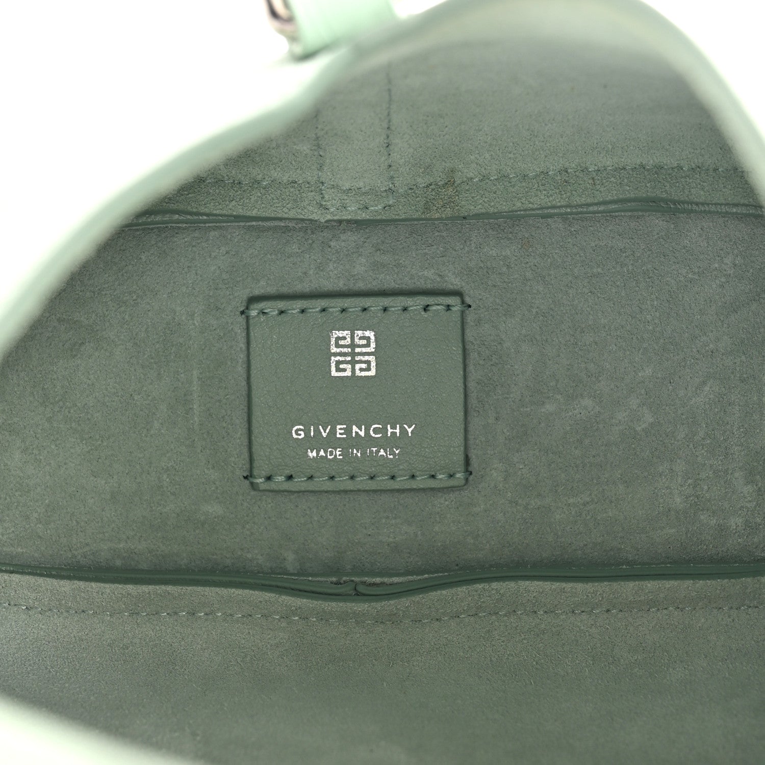 Givenchy Textured Calfskin Mini G Hobo Celadon 5 of 10