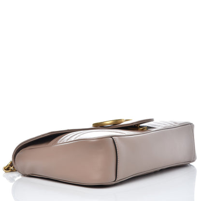 Gucci Calfskin Matelasse Medium GG Marmont Shoulder Bag Porcelain Rose 4 of 9