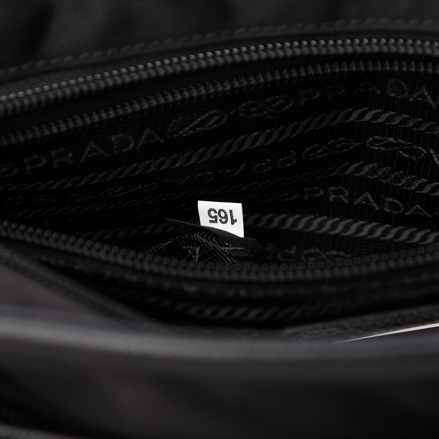 Prada Nylon Saffiano Flat Messenger Bag Black 9 of 10
