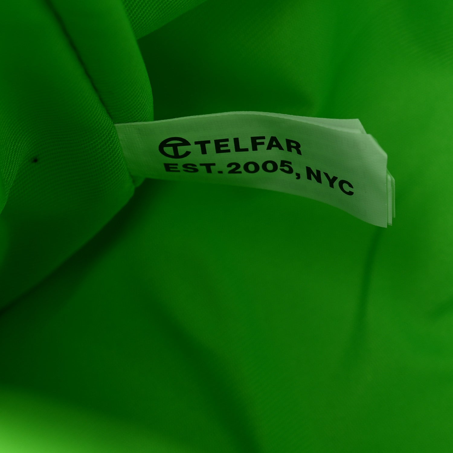 Telfar Vegan Leather Medium Shopping Bag Highlighter Green 7 of 10