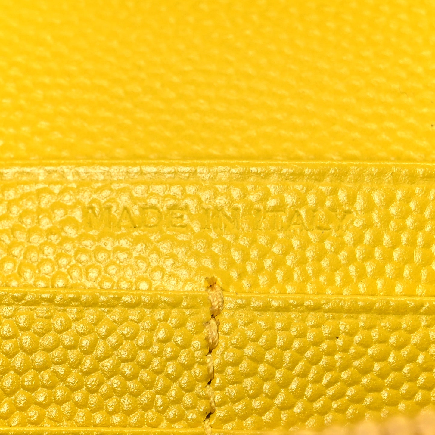 Grain De Poudre Matelasse Chevron Monogram Chain Wallet Yellow