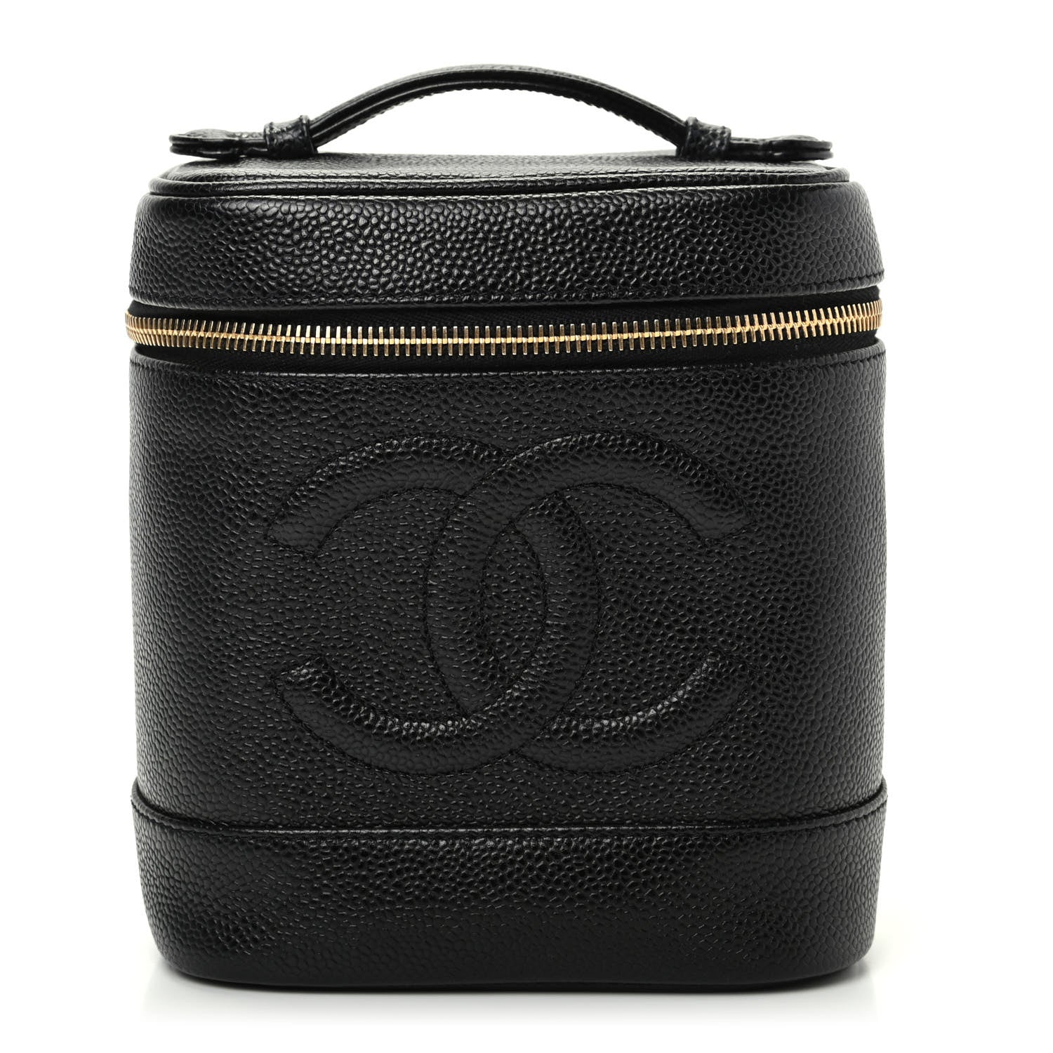 Chanel Caviar Vanity Cosmetic Case Black 1 of 10