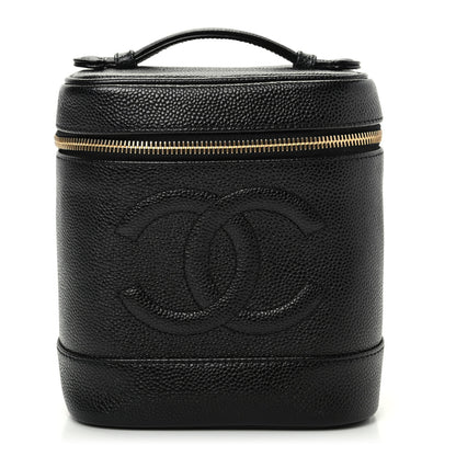 Chanel Caviar Vanity Cosmetic Case Black 1 of 10