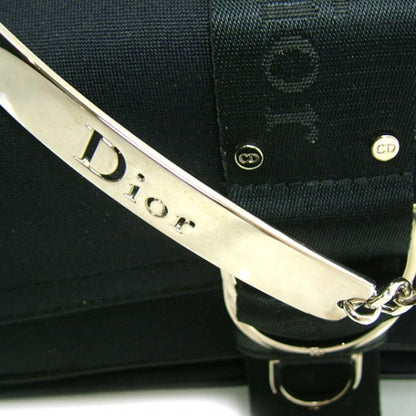 Christian Dior Canvas Shoulder Bag Black 9 of 11