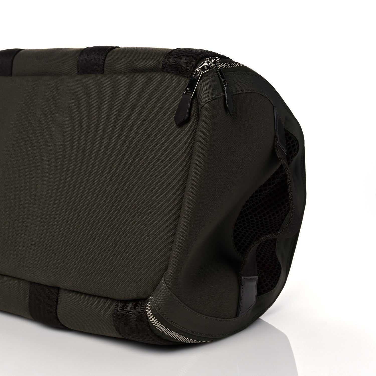 Hermes Fabric Carrying Dog Bag Kaki Feu 12 of 12