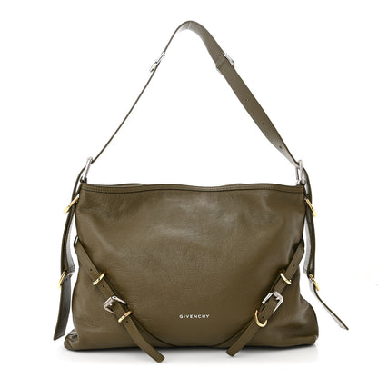 Givenchy Tumbled Calfskin Medium Voyou Bag Dark Khaki 1 of 10