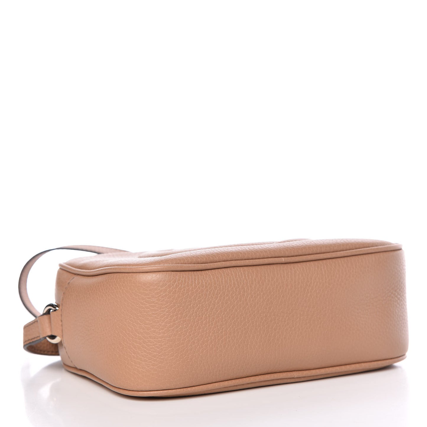 Pebbled Calfskin Small Soho Disco Bag Rose Beige