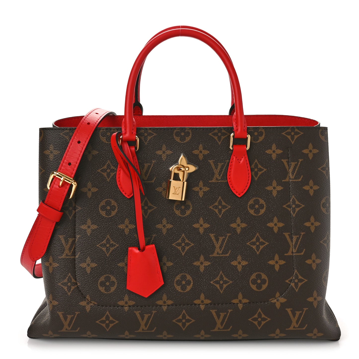 Monogram Flower Tote Coquelicot