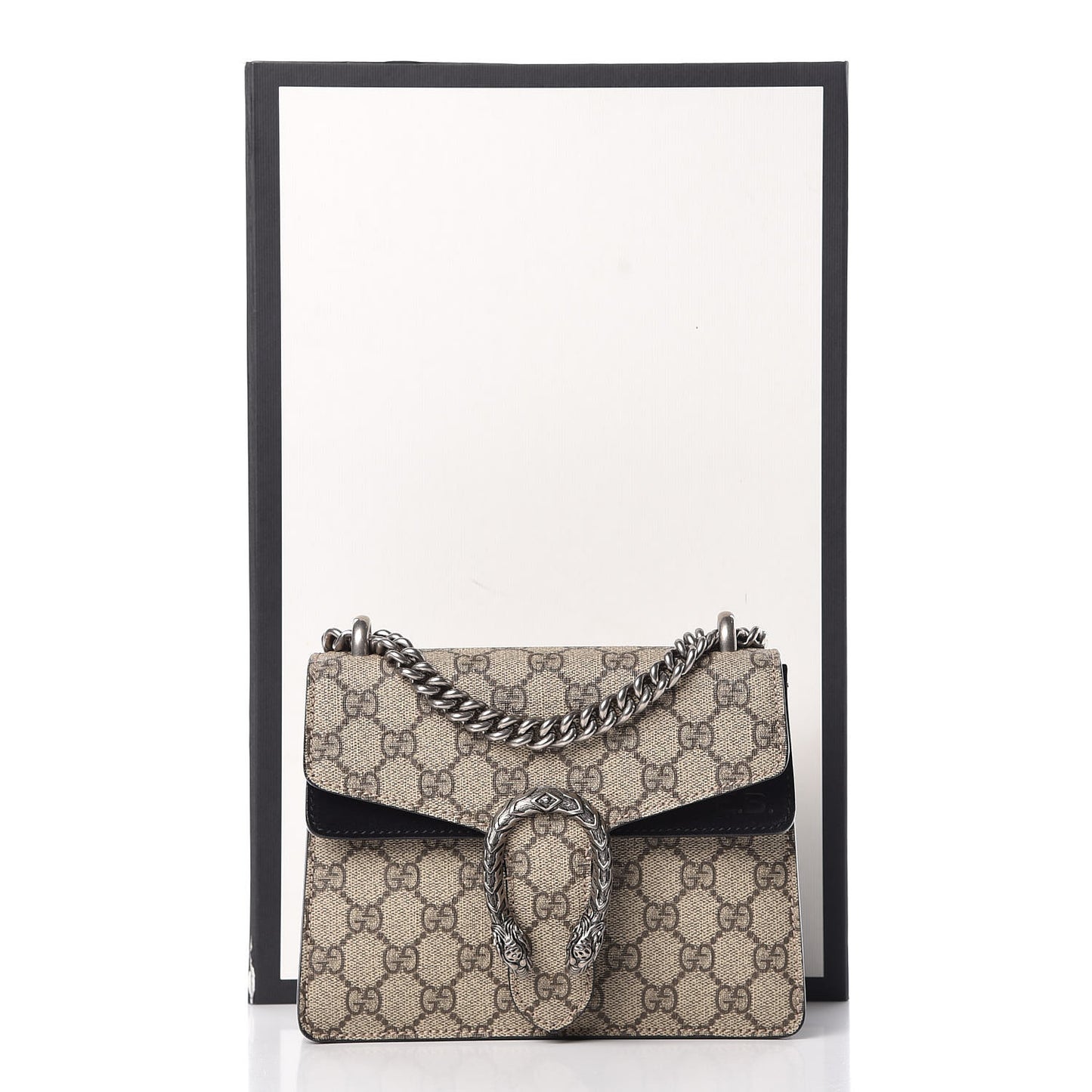 GG Supreme Monogram Mini Dionysus Shoulder Bag Black