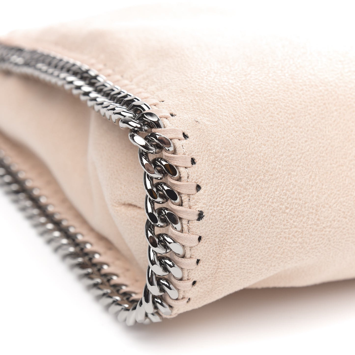 Shaggy Deer Mini Falabella Fold Over Tote Powder