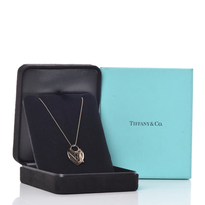 Tiffany 18K Rose Gold Heart Lock Key Pendant Necklace 7 of 7