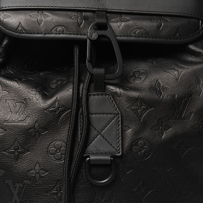 Louis Vuitton Calfskin Monogram Shadow Discovery Backpack Black 7 of 9