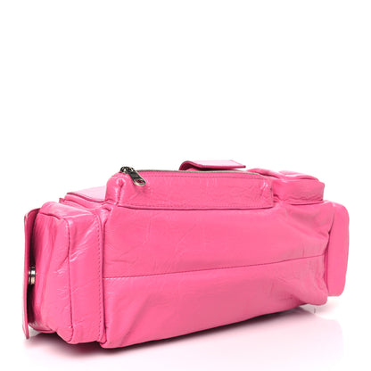 Balenciaga Agneau Arena Superbusy XS Sling Zip Shoulder Bag Hot Pink 4 of 11