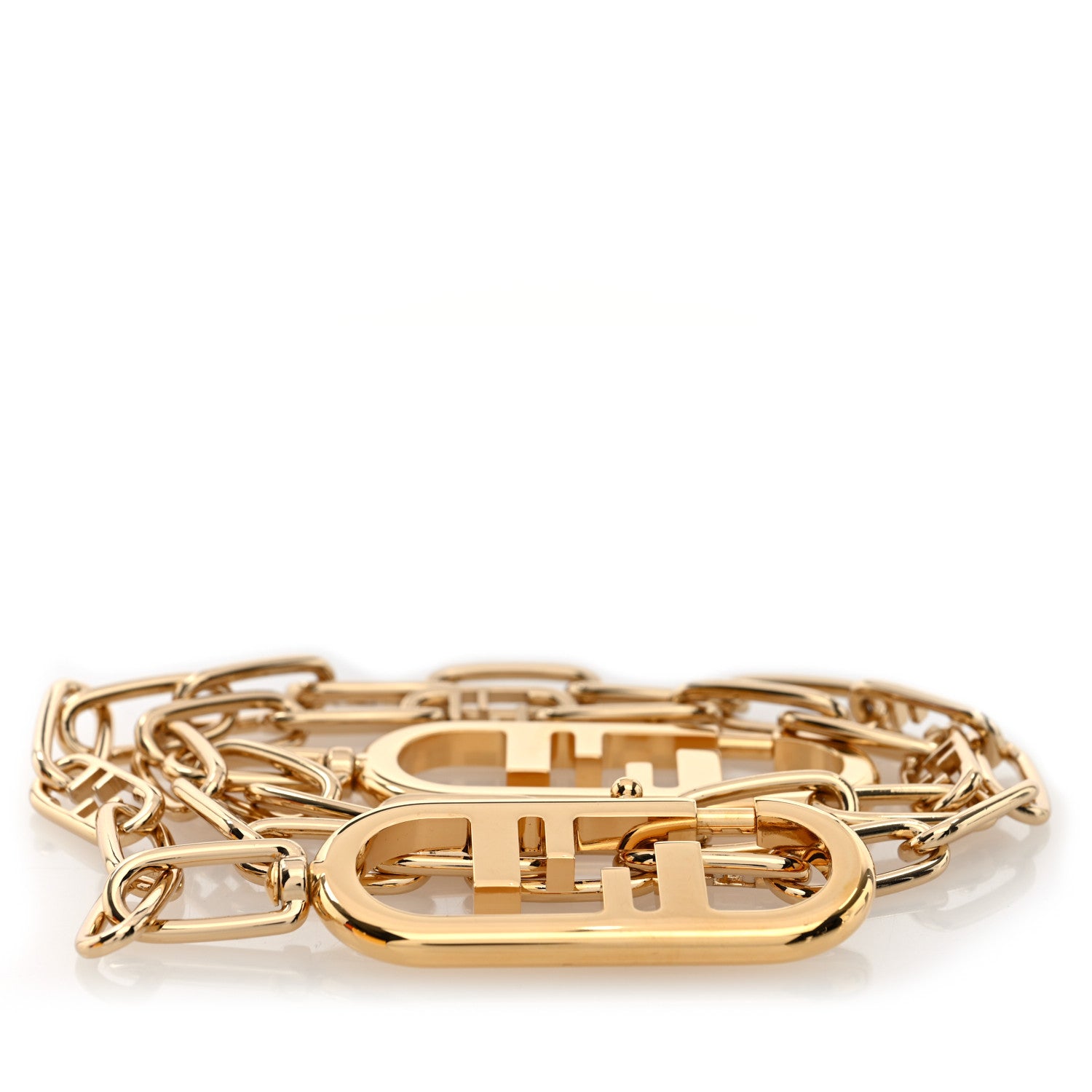 Fendi Metal O'Lock Strap You Gold 1 of 4