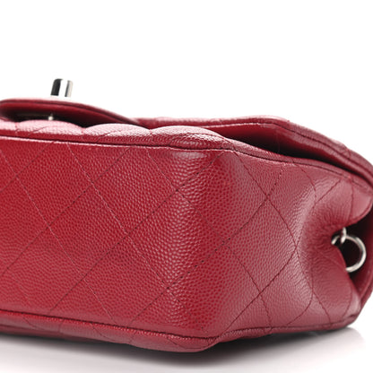 Chanel Caviar Quilted Mini Rectangular Flap Dark Red 12 of 12