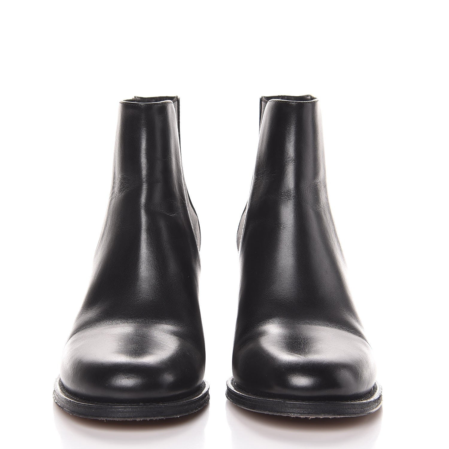Chanel Glazed Calfskin Short Boots 39 Black 2 of 13
