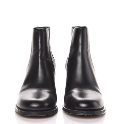 Chanel Glazed Calfskin Short Boots 39 Black 2 of 13