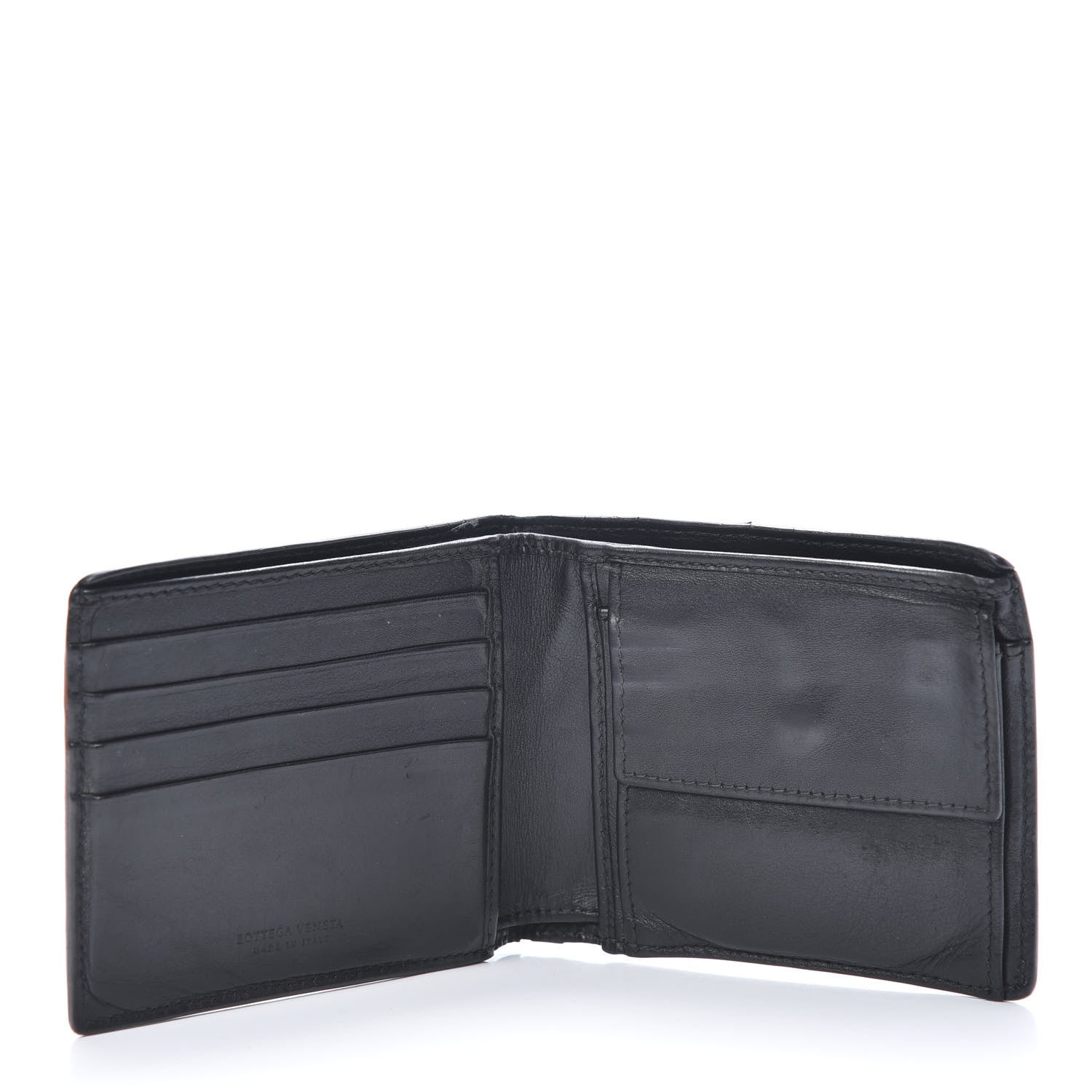 Bottega Veneta Nappa Intrecciato Bi-Fold Wallet Black 5 of 11