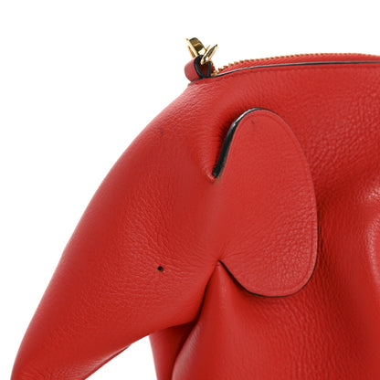 Loewe Calfskin Mini Elephant Crossbody Bag Scarlet Red 12 of 13