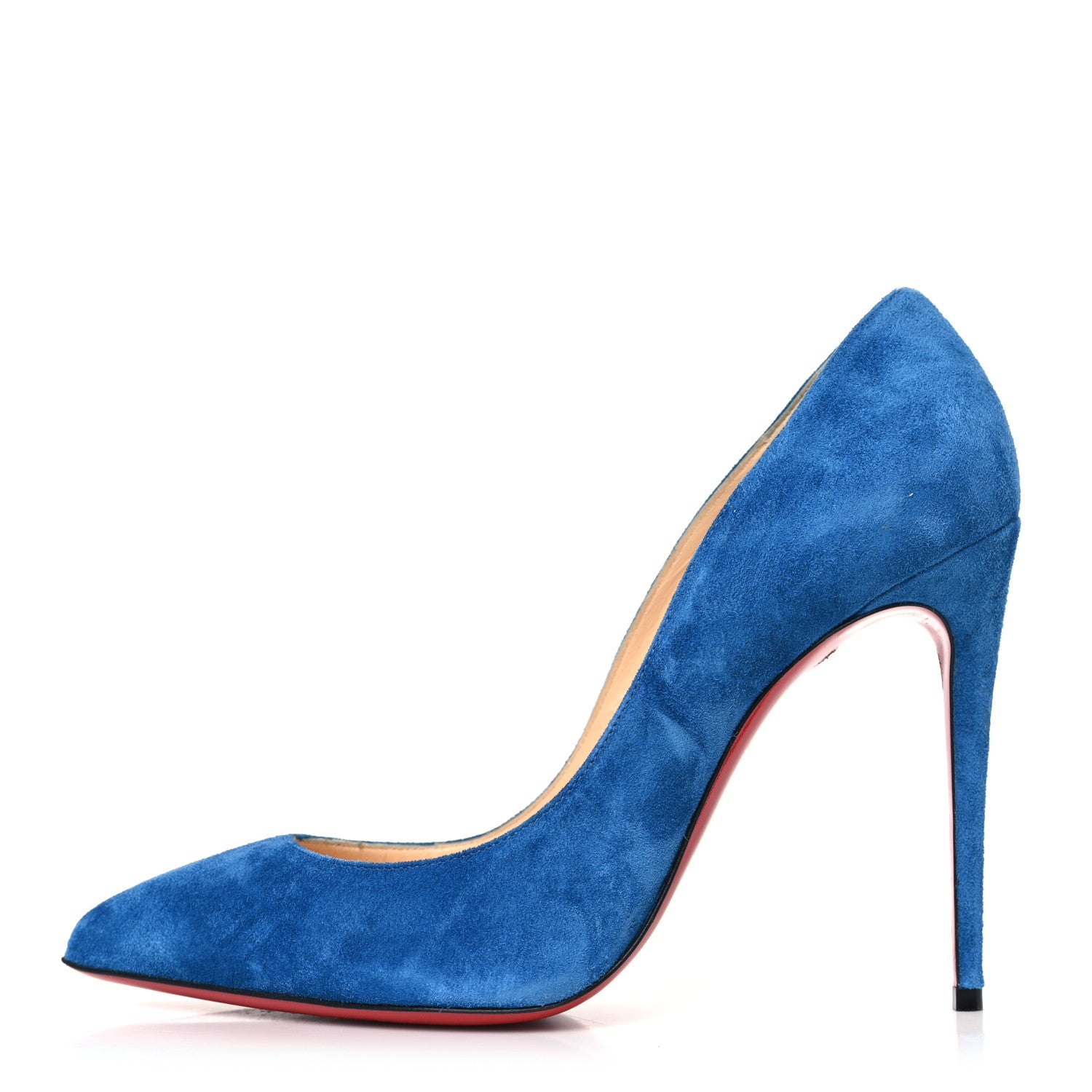 Christian Louboutin Veau Velours Pigalle Follies 100 Pumps 39 Positano 1 of 10