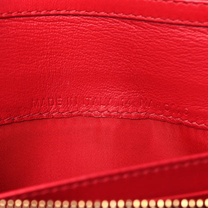 Christian Dior Patent Cannage Miss Dior Chain Wallet Red 7 of 10