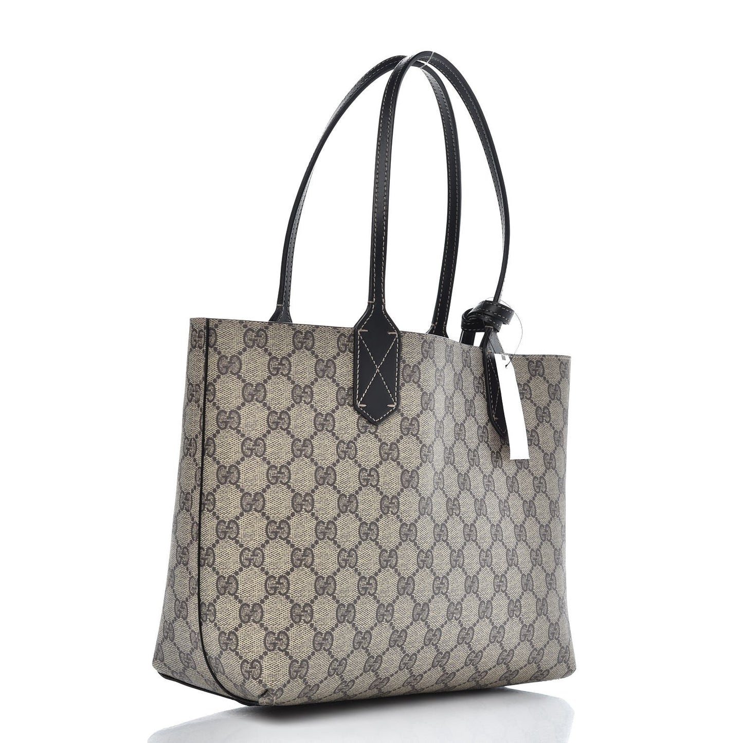 GG Supreme Monogram Small Reversible Tote Beige Black