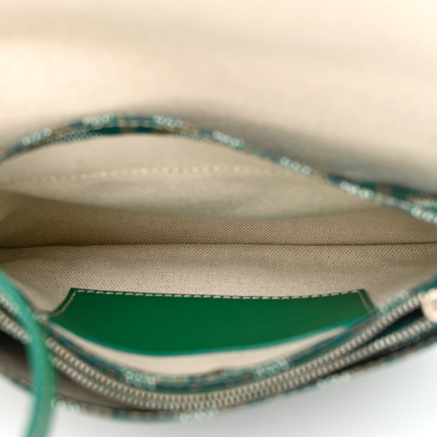 Goyard Goyardine Plumet Wallet Clutch Green 7 of 14