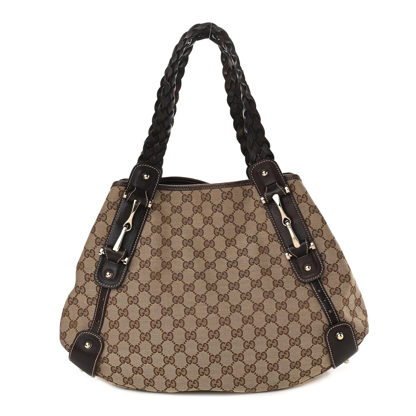 Monogram Medium Pelham Shoulder Bag Dark Brown