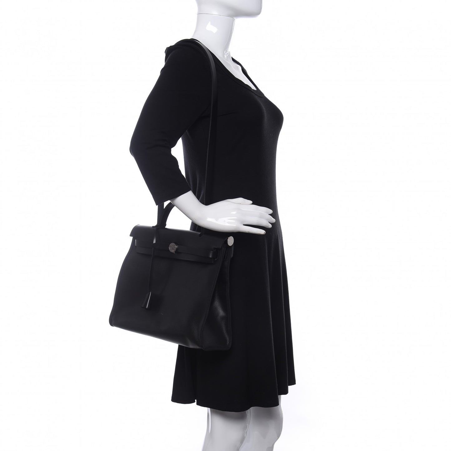 Toile H Berline Vache Hunter Herbag Zip PM 31 Black Ecru