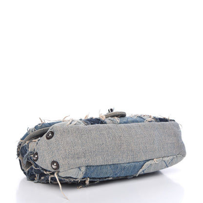 Chanel Denim Patchwork Paris Dallas Single Flap Blue 4 of 9