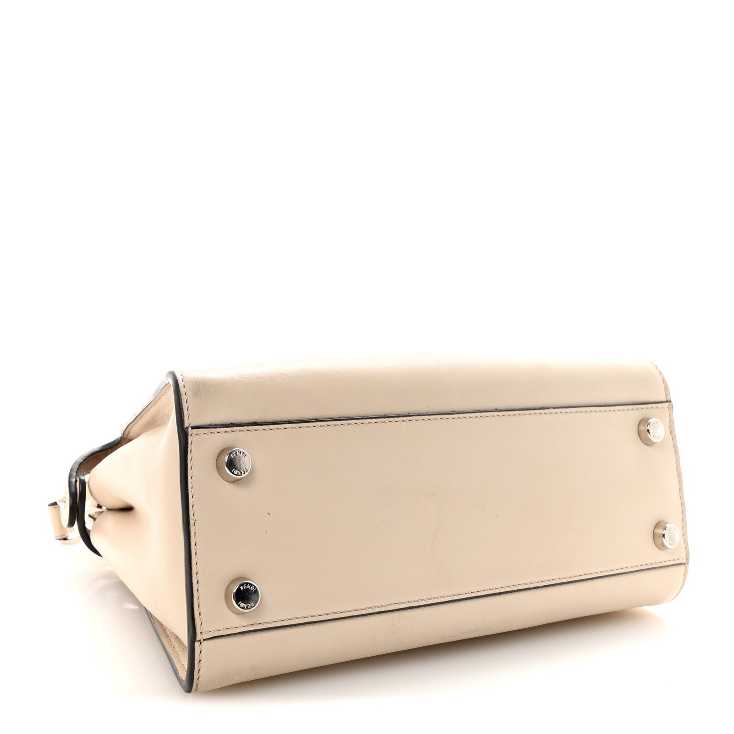 Fendi Vitello Tahiti Burro Bi-Color Medium Peekaboo Iconic Essentially Satchel Nuvola Rosa Bourbon 4 of 9