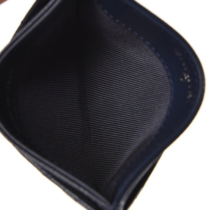 Chanel Caviar Chevron Card Holder Navy 6 of 10