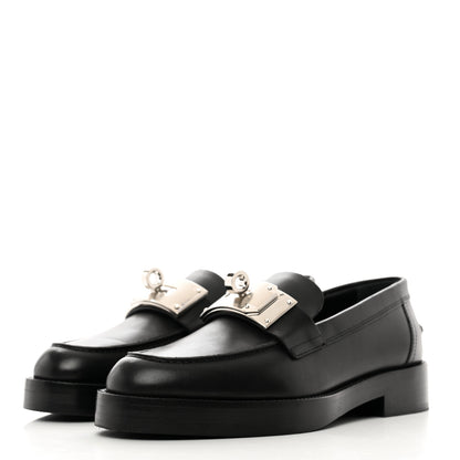 Hermes Calfskin Womens Hot Loafer 35.5 Black 3 of 9