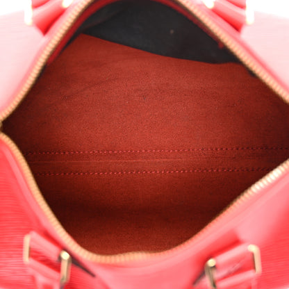 Louis Vuitton Epi Speedy 25 Castillan Red 5 of 12